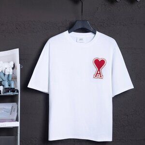 Ami Oversize Ami De Coeur T-shirt Red